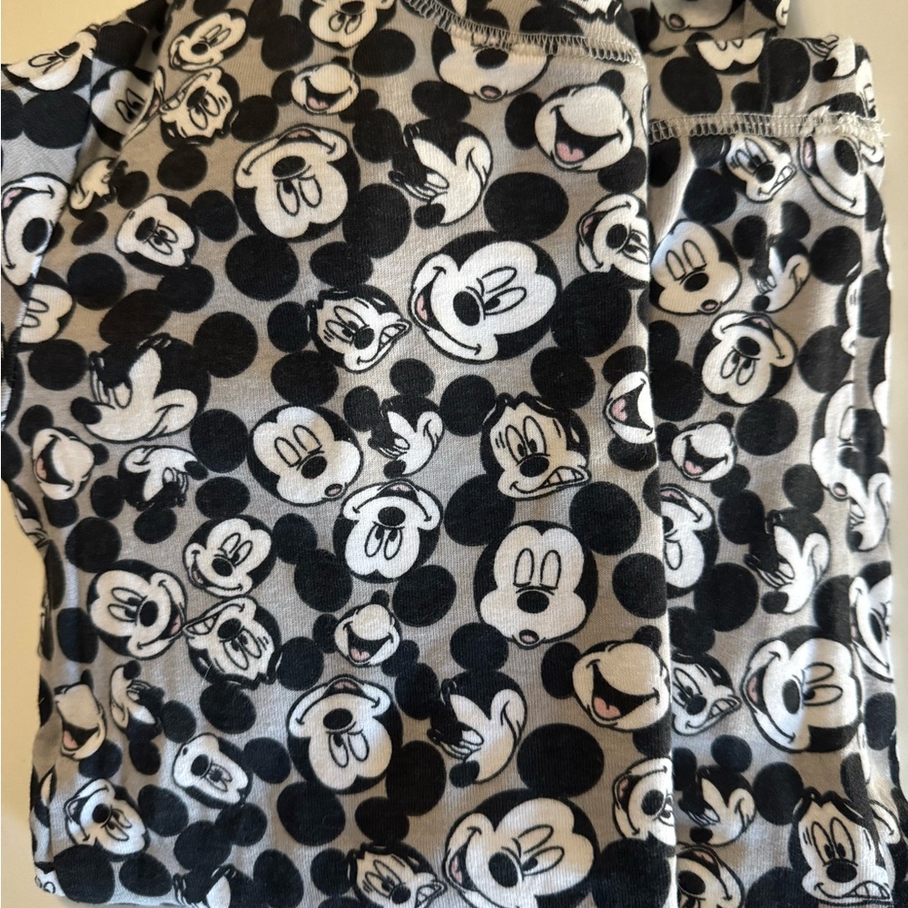 GAP Kids Mickey Mouse Pajama Bottoms - Black and Gray